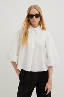 Рубашка женская Finn Flare FBE110202 белая XL