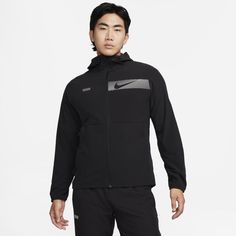 Ветровка мужская Nike M Unlimited Repel Hooded Versatile Jacket черная 2XL