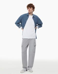 Брюки мужские Gloria Jeans BAC011655 серые M/182