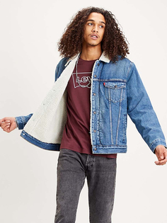 Джинсовая куртка мужская Levis Type 3 Sherpa Trucker Jacket синяя L Levis®