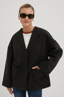 Пальто женское Finn Flare FBE110194 черное XL