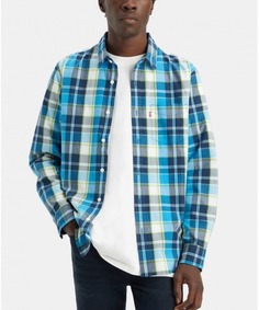 Рубашка мужская Levis Men Classic 1 Pocket Standard Fit Shirt синяя XL Levis®