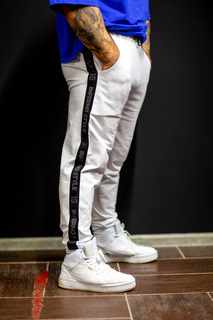 Спортивные брюки мужские INFERNO style Б-005-000 белые 4XL