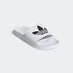 Сланцы унисекс Adidas Adilette Lite белые 37.5 RU