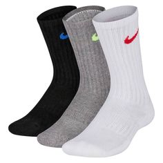 Комплект носков мужских Nike SX6842-906 разноцветных L, 3 пары