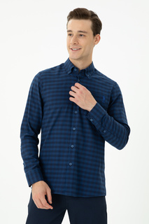Рубашка мужская US Polo Assn G081GL0040SEDAB синяя M