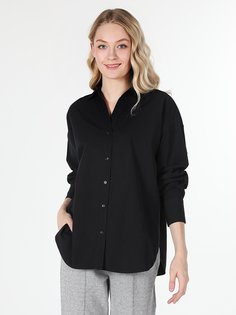 Рубашка женская Colins CL1060253_Q1.V1_BLK разноцветная XL