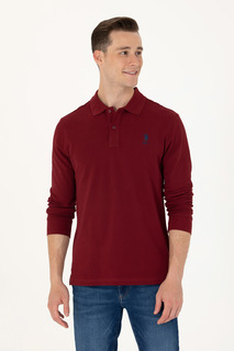 Толстовка мужская US Polo G081SZ0820TP01SK023 бордовая M