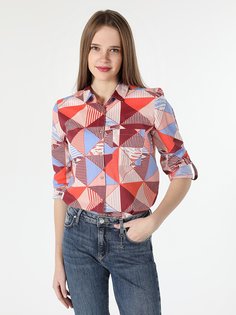 Рубашка женская Colins CL1059746_Q1.V1 разноцветная S