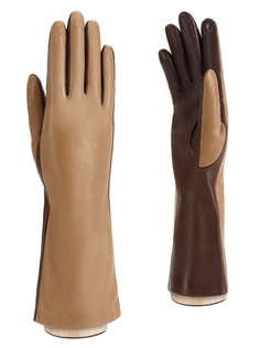 Перчатки женские Eleganzza TOUCH F-IS0065 серо-коричневые/темно-коричневые, р. 7