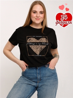 Футболка женская Апрель 1ЖДФК3956001 черная 112-164