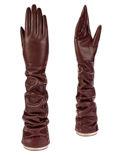 Перчатки женские Eleganzza F-IS1392 коричневые, р. 6.5