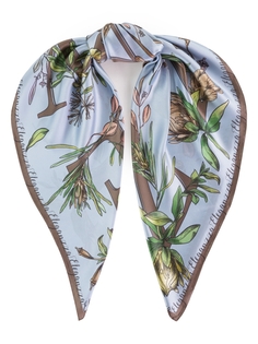 Платок женский ELEGANZZA 01-00039412 голубой, 90х90 см