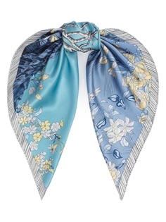 Платок женский ELEGANZZA 01-00039425 голубой, 90х90 см