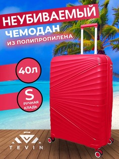 Чемодан женский TEVIN polypropylene2 красный 521 S
