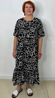 Платье женское Fashion 0303 черное 52 RU