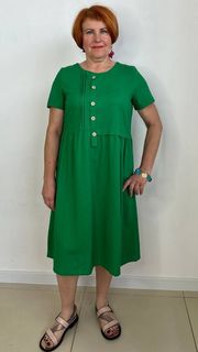 Платье женское Asen 72 зеленое 54 RU