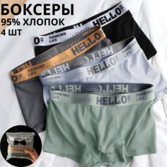 Комплект трусов мужских Hello шор в ассортименте M, 4 шт.