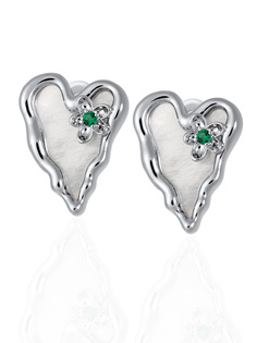Серьги из бижутерного сплава Lattrice 2233251298, перламутр