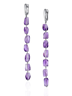 Серьги из бижутерного сплава Lattrice 546237741, аметист