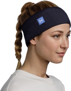 Повязка женская Buff Crossknit Headband night blue, р.53-62