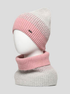 Комплект шапка и шарф женский Vitacci MT0009-14-K розовый