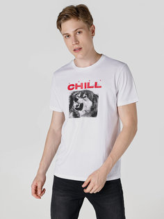 Футболка мужская COLINS CL1064710 белая XS