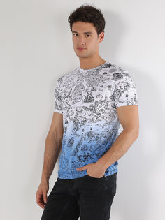 Футболка мужская COLINS CL1062683_Q1.V1 белая S