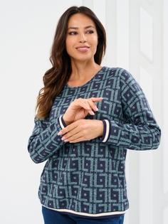 Лонгслив женский Maxroses 01-00047753 голубой 52