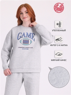 Свитшот женский Апрель 668жен838РП серый 84/164