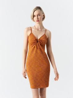 Платье женское H&M 1077274001 оранжевое M