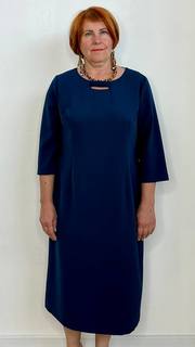 Платье женское Fil 7-712 синее 56 RU