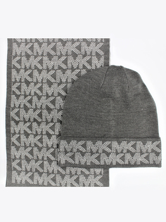 Комплект шапка и шарф женский Michael Kors 539193 графитовый