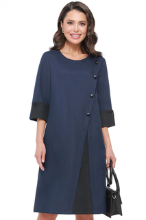 Платье женское DStrend Идеальный образ синее 50 RU