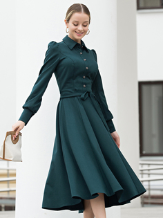 Платье женское MARICHUELL зеленое 44 RU