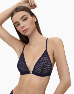 Бюстгальтер женский Gloria Jeans GUW008847 синий 80-C (170)