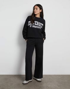 Спортивные брюки женские Gloria Jeans GAC021416 черные S/164 (40-42)