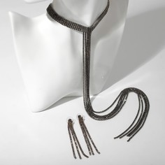 Колье+серьги женские NoBrand 7108614, 30 см