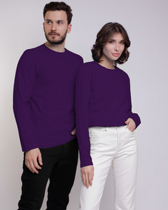 Лонгслив унисекс Uzcotton UZ-M-L фиолетовый 52-54\XXL