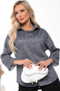 Блуза женская LT Collection Казимира серая 46 RU
