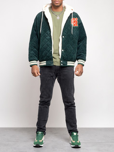 Зимняя куртка мужская AD38135 зеленая M No Brand