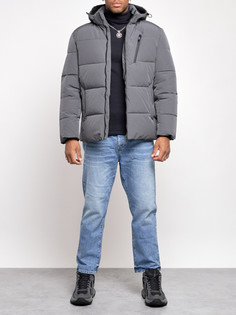 Зимняя куртка мужская AD8320 серая 4XL No Brand