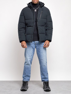 Зимняя куртка мужская AD8320 синяя L No Brand