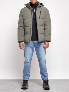 Зимняя куртка мужская AD8320 хаки 3XL No Brand