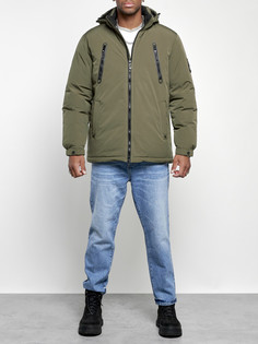 Зимняя куртка мужская AD8360 хаки 4XL No Brand