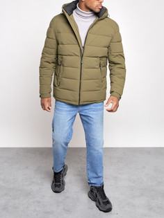Зимняя куртка мужская AD8357 хаки 4XL No Brand