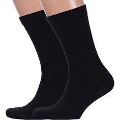 Комплект носков мужских LorenzLine 2-В1 черных 27, 2 пары