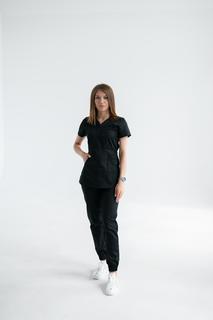 Блуза медицинская женская SANA Тедди черная 46 RU