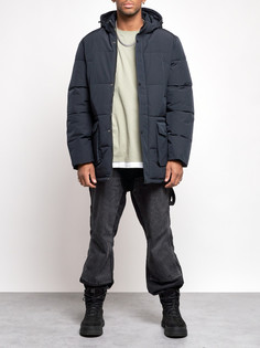 Зимняя куртка мужская AD807 синяя XL No Brand