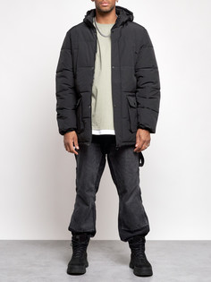 Зимняя куртка мужская AD807 черная 4XL No Brand